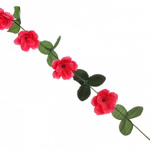 LADECOR Растение искусственное "Лиана с розами", 1,7-2,2м, 10-13 розочек, 2 вида