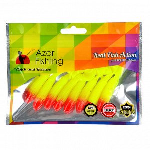 AZOR FISHING Приманка мягкая Shad, силикон, 7см, 8шт. в уп, 5 цветов
