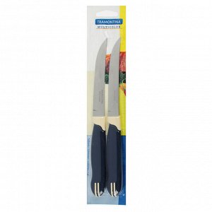 Tramontina Multicolor Нож кухонный 12.7см, блистер, цена за 2шт., 23527/215