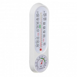 INBLOOM Термометр вертикальный, измерение влажности воздуха, 23x7см, пластик, блистер