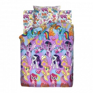 КПБ 1.5 бязь "My Little Pony" (70х70) рис. 16384-1/16203-1 Summer time