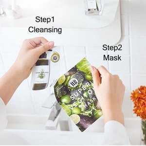 Wonder Bath Super Vegitoks Mask Green Набор пенка 3мл + маска Супер Вегитокс 25 мл