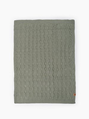 Плед вязаный/dark green