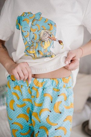 Пижама ЖП 039 (принт девочка со слоном)