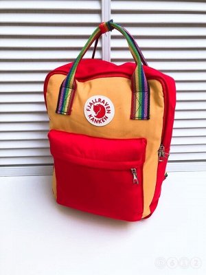 Подростковый рюкзак красно-желтый