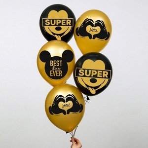 Воздушные шары "Mickey", Микки Маус  (набор 25 шт) 12 дюйм