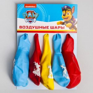 Воздушные шары "Paw patrol", Щенячий патруль (набор 5 шт) 12 дюйм