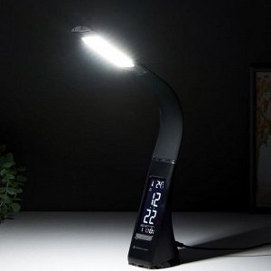 Настольная лампа DE509, 6Вт LED 3000-6400К, цвет чёрный