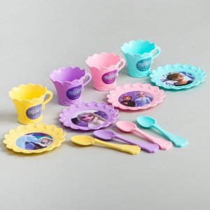 Набор посуды детской игровой набор &quot;Сказочное чаепитие&quot;, Холодное сердце, цвет МИКС