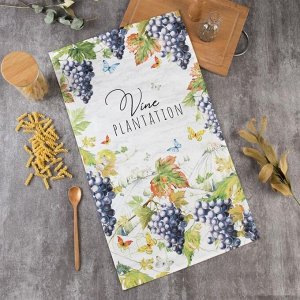 Полотенце «Этель» Vine plantation, 40x73 см, 100% хлопок, саржа 190 г/м²