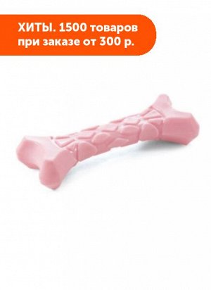 Игрушка для щенков косточка розовая 105мм