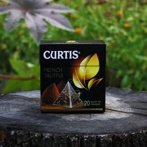 Чай Curtis French Truffle 1.8*20пак. пирамид. чер. со вкусом шок. трюфеля