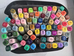 Набор двухсторонних скетч-фломастеров "Touch Fighting" 80 цветов в сумке