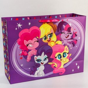 Пакет ламинированный, 61 х 46 х 20 см "Поздравляю!", My Little Pony