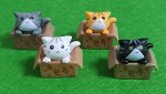 Фигурка декоративная мини Котик в коробке 23*28*18мм 1шт