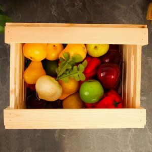 Ящик для овощей и фруктов, 40 ? 30 ? 30 см, деревянный
