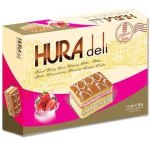 Печенье HURA вкуc клубники
