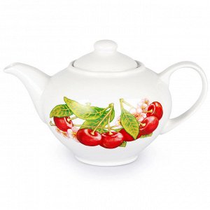 Сервиз чайный фарфоровый "Вишня" 14 предметов на 6 персон, форма "Дачный" (Россия)