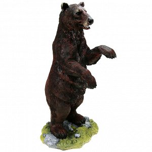 Скульптура-фигура для сада из полистоуна "Медведь стоячий" 25х23х53см (Россия)