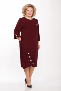Платье Emilia Style 2004/9 бордовый