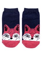 Короткие носки р.35-40 &quot;Рисованные Зверята&quot; Лисичка