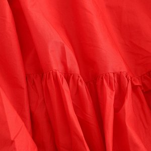 Женское платье с длинным рукавом, цвет красный