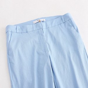 Женские брюки, цвет голубой