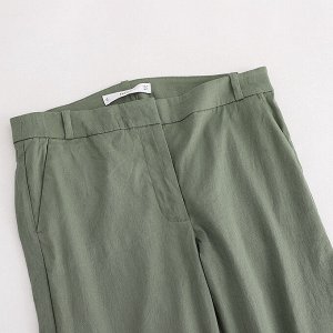 Женские брюки, цвет зеленый