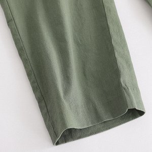 Женские брюки, цвет зеленый