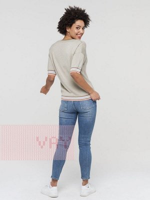 Джемпер 7023/7029/7001/7005 темный бежевый/яр. персик/белый/т. беж