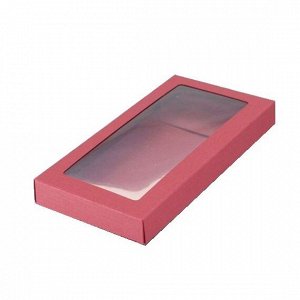 Коробка для шоколадных плиток Красная 16х8х1,7 см