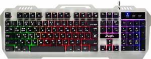 Клавиатура Кл-ра проводная игровая Metal Hunter GK-140L RU (черн.), USB, RGB подсветка, box-20 45140