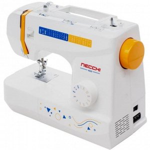 Швейная машина Necchi 4222, 70 Вт, 24 операций, полуавтомат, бело-оранжевая