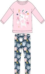 Набор для сна для девочки(футболка для девочки (лонгслив), брюки для девочки(легинсы) UMKA 204-201