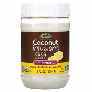 Now Foods, Ellyndale Naturals, Coconut Infusions, безлактозный ароматизатор масла, 355 мл (12 жидк. унций)