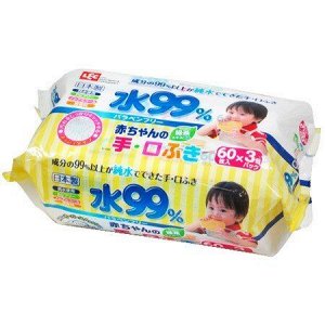 Детские влажные салфетки для лица и рук 180 х 150 мм, 60 штук х 3 упаковки
