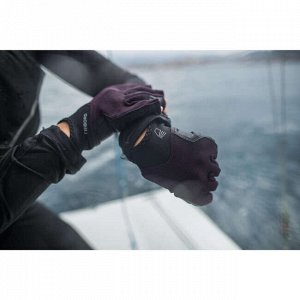 DECATHLON Перчатки Sailing 500 взрослые темно-сер  TRIBORD