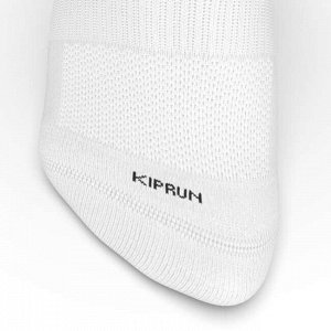 Носки для бега средней высоты run500  эко-концепт белые kiprun