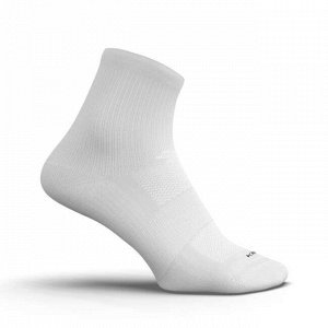 Носки для бега средней высоты run500  эко-концепт белые kiprun