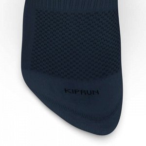 Носки для бега заниженные run500 invisible 2 пары темно-синие kiprun