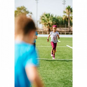 Футболка для бега детская AT 300 лиловая KALENJI