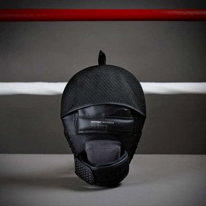 Лапы боксерские 500 черные изогнутые с застёжкой outshock