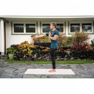 Коврик для йоги из джута/каучука 4 мм kimjaly