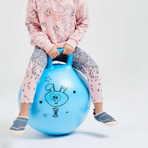 Легинсы детские для девочек 100 Baby Gym розовые с принтом DOMYOS