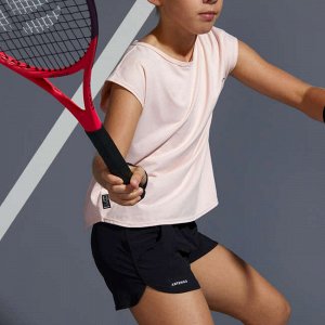 Шорты для тенниса для девочек 500 черные artengo