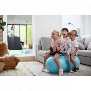 Легинсы детские для девочек 500 Baby Gym серые DOMYOS