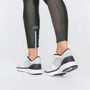 Тайтсы для бега женские run dry+ feel хаки kalenji