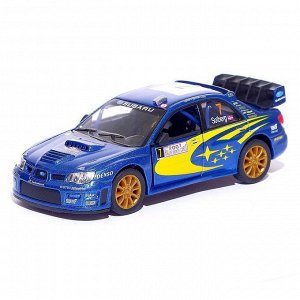 Машина металлическая Subaru Impreza WRC, 1:36, открываются двери, инерция, МИКС