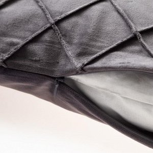 Наволочка декоративная Этель «Соло», цвет серый, размер 43х43 см