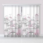 Комплект штор &quot;Этель&quot; Sweet home rose 145*260 см-2 шт, 100% п/э, 140 г/м2